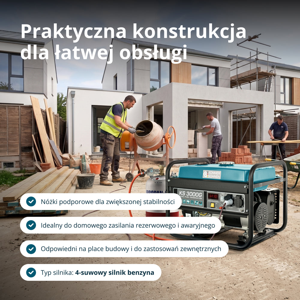 Generator LPG/Benzyna „Könner & Söhnen” KS 3000G (Odnowiony – stan idealny)