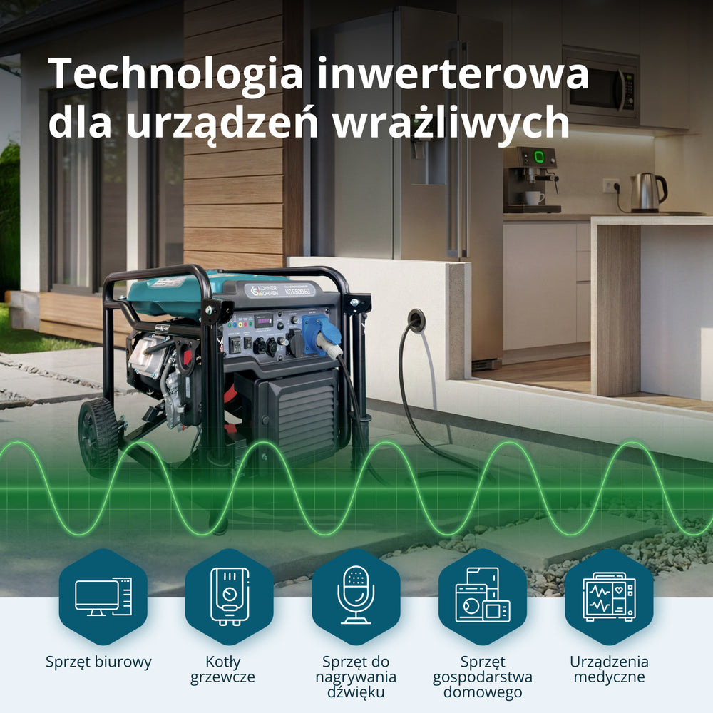 Generator inwerterowy KS 6500iEG (benzyna/gaz)