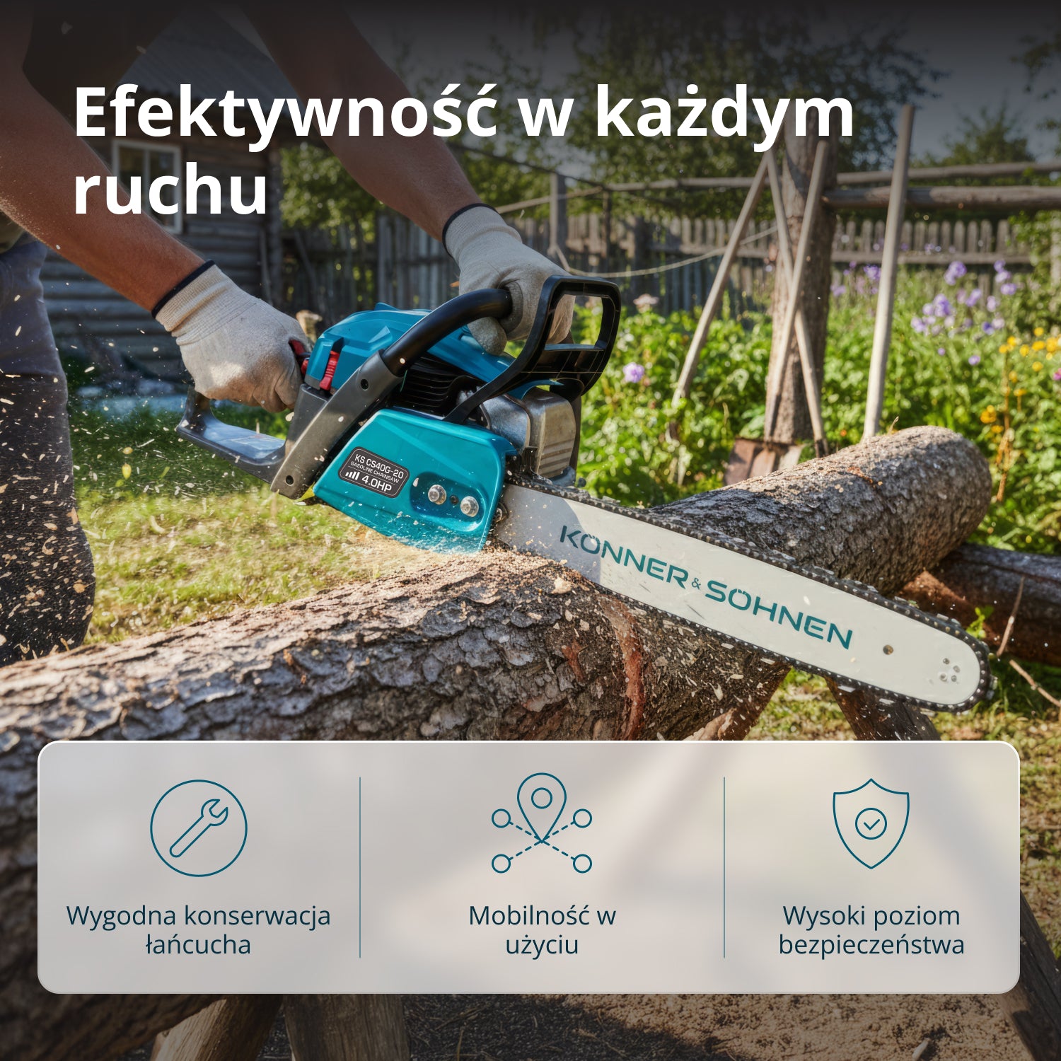 Pilarka spalinowa KS CS40G-20