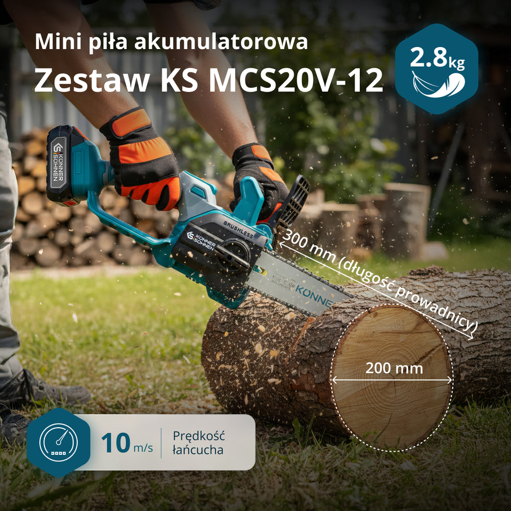 Piła akumulatorowa KS MCS20V-12 SET PLUS