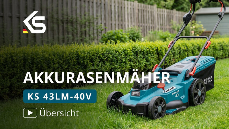 KS 43LM-40V Akkurasenmäher – Vorstellung und Funktionen