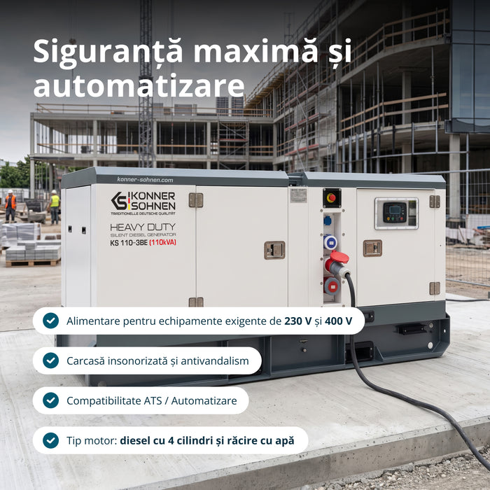 Centrală electrică diesel trifazată KS 110-3BE 