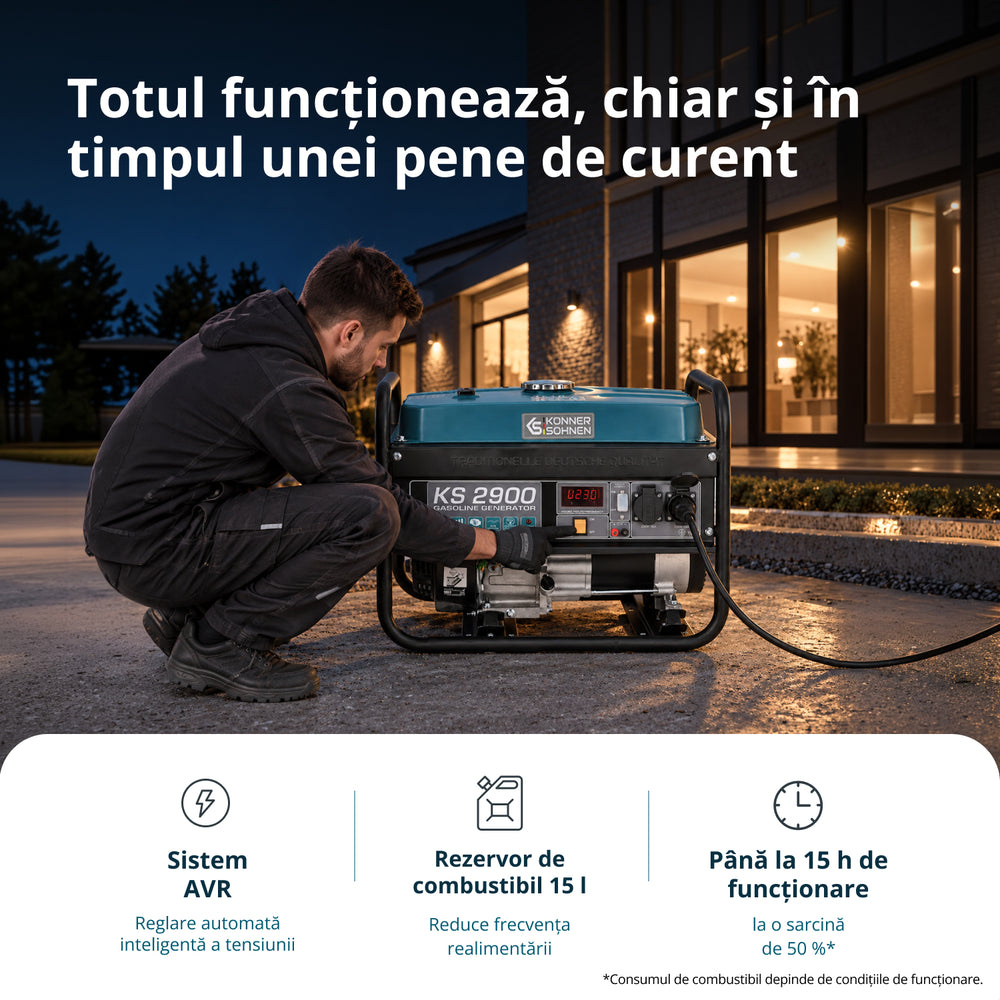 Generator pe benzină „Könner & Söhnen” KS 2900