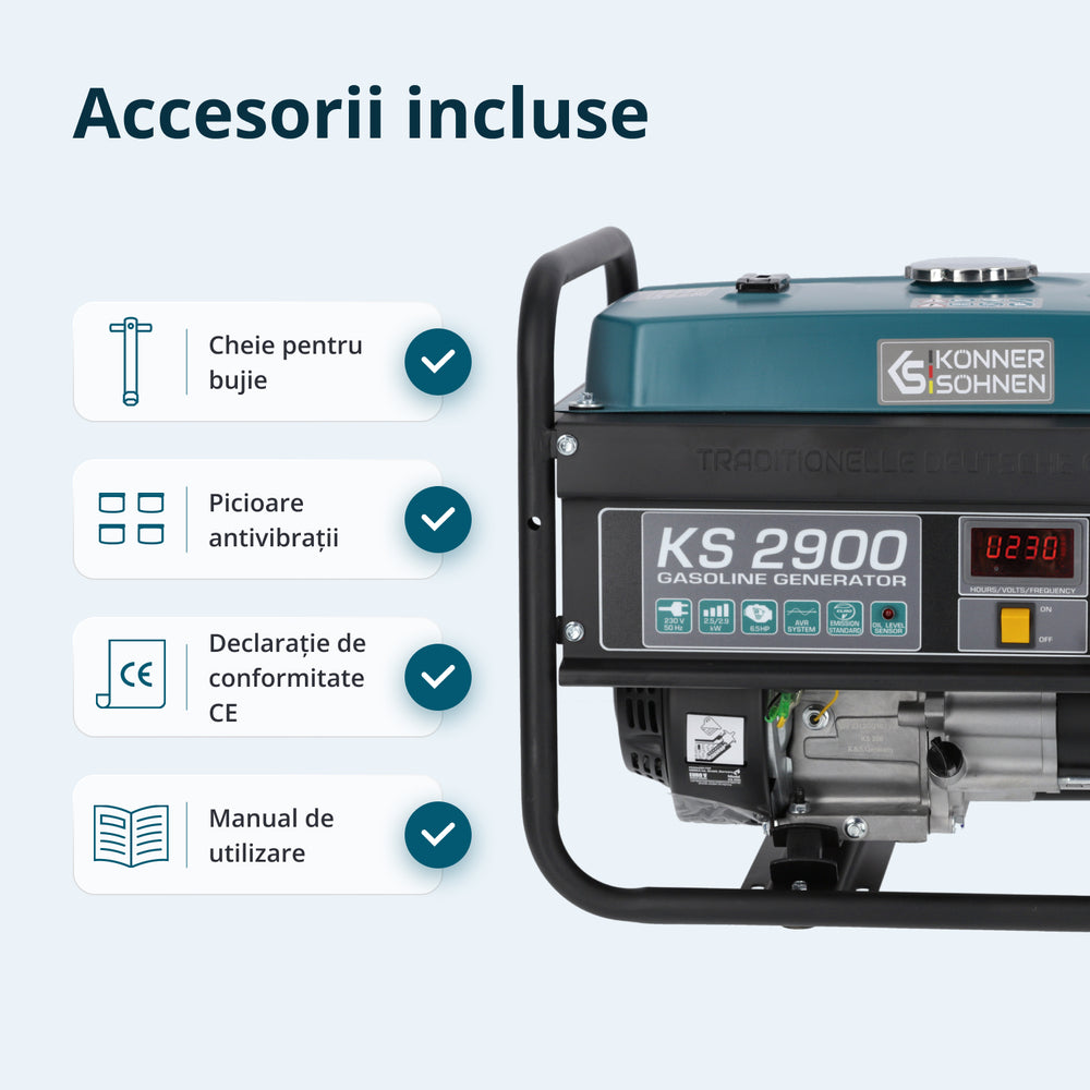 Generator pe benzină „Könner & Söhnen” KS 2900