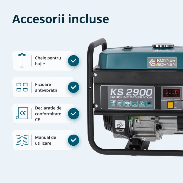 Generator pe benzină „Könner & Söhnen” KS 2900