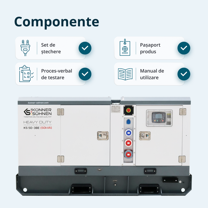 Centrală electrică diesel trifazată KS 50-3BE 
