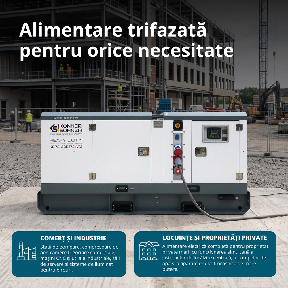 Centrală electrică diesel trifazată KS 72-3BE