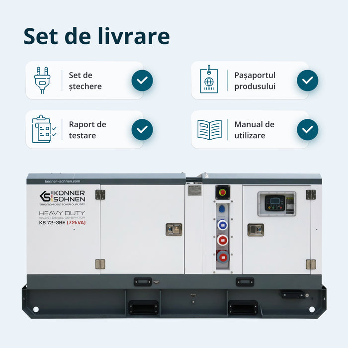Centrală electrică diesel trifazată KS 72-3BE