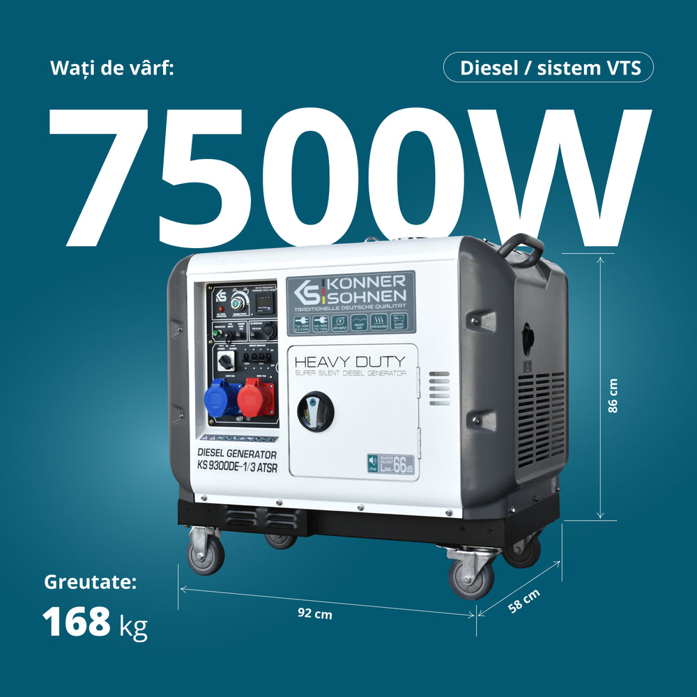 Generator diesel „Könner & Söhnen” KS 9300DE-1/3 ATSR (EURO V)