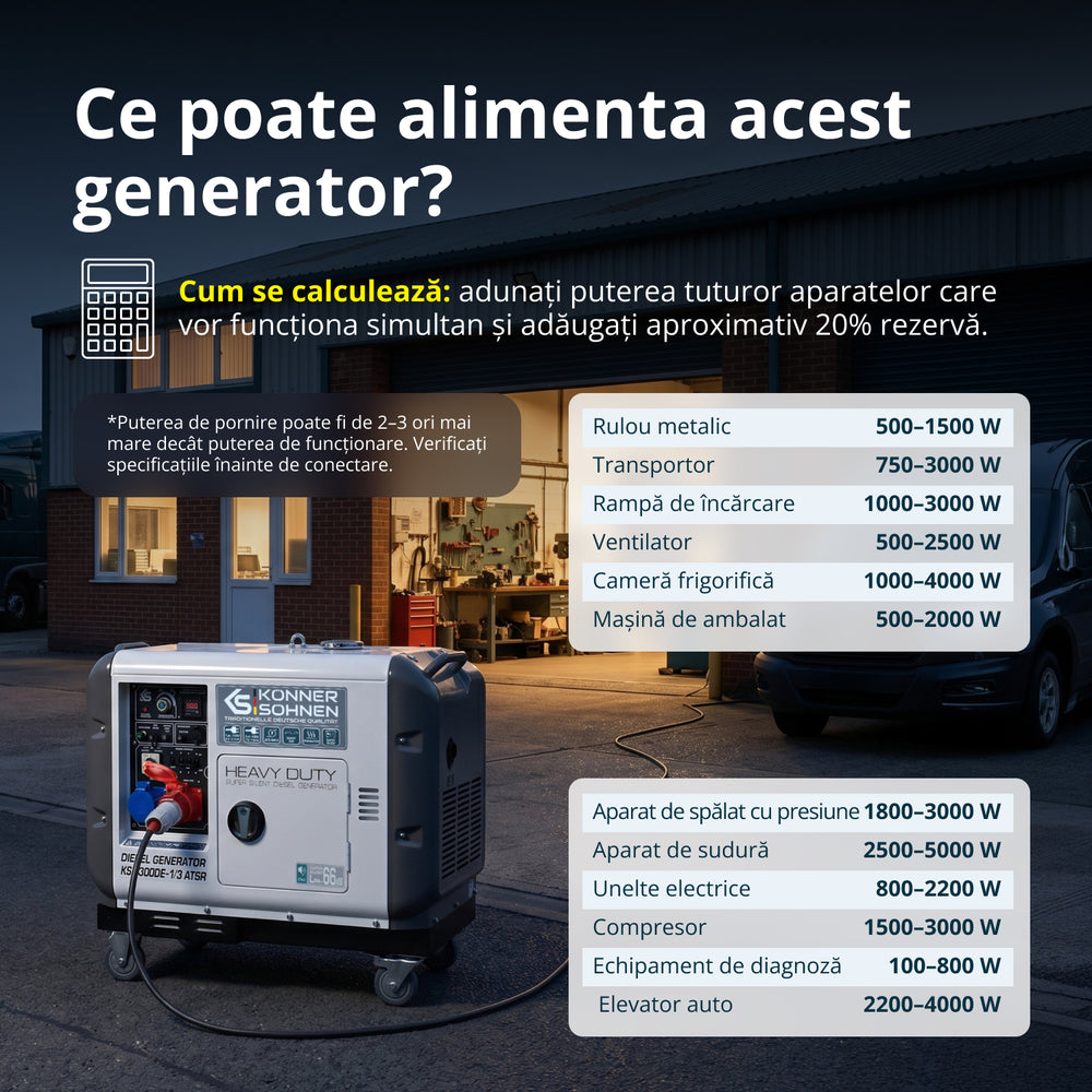 Generator diesel „Könner & Söhnen” KS 9300DE-1/3 ATSR (EURO V)