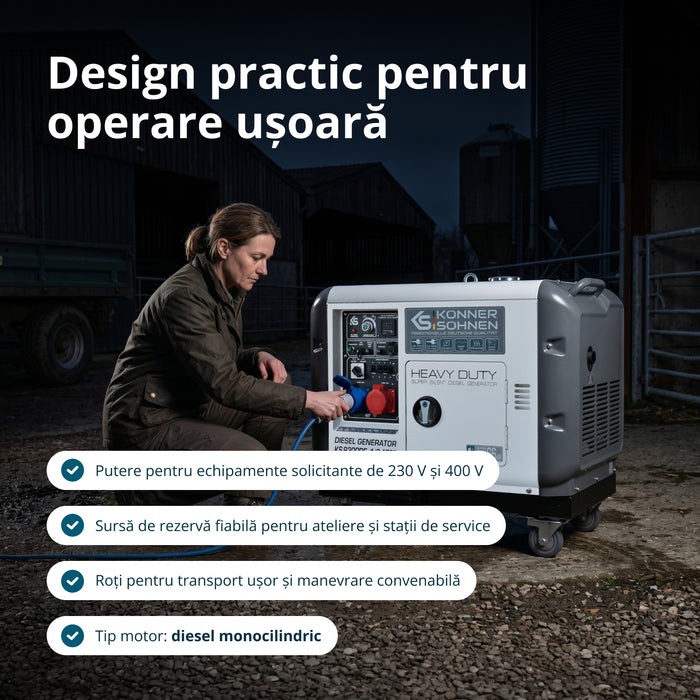 Generator diesel „Könner & Söhnen” KS 9300DE-1/3 ATSR (EURO V)