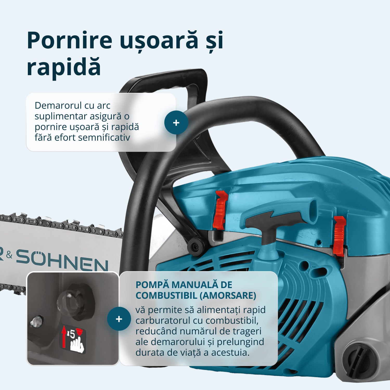 Drujbă pe benzină KS CS40G-20