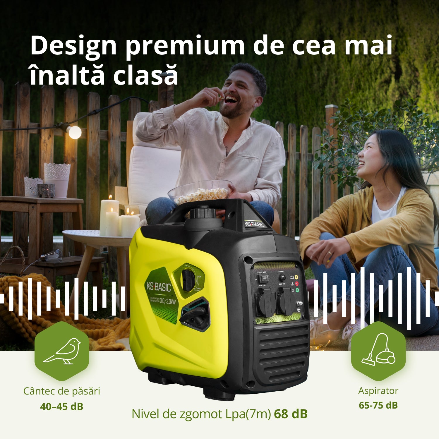 Generator pe benzină cu invertor KSB 33i S