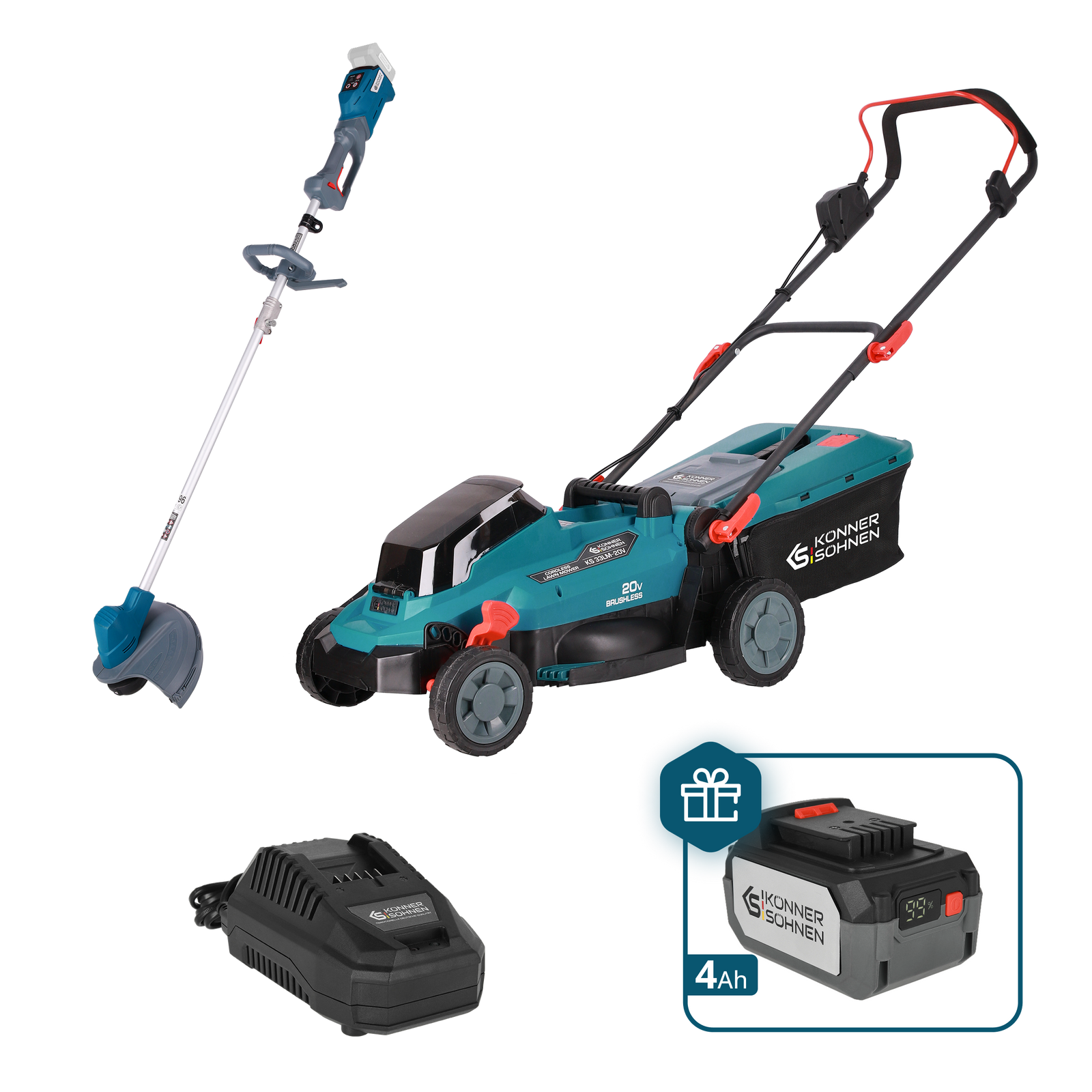 Kit Promozionale per Cura del Prato KS 33LM-BCT20V-SET