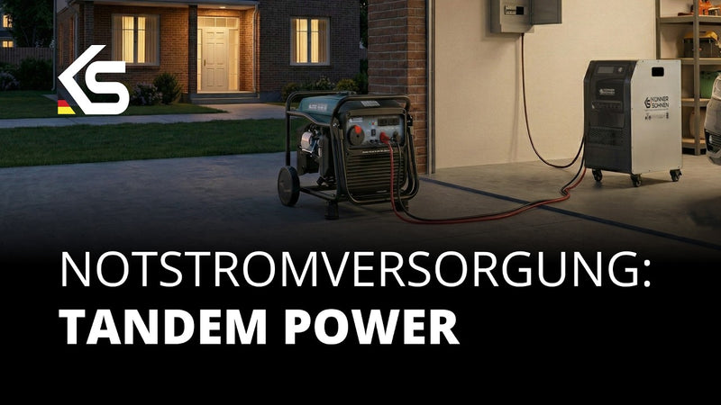 Tandem Power von Könner&Söhnen ⚡Autonomes Energiesystem für unterbrechungsfreie Stromversorgung 24/7
