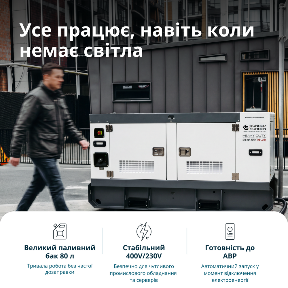KS 22-3BE Дизельна трифазна електростанція