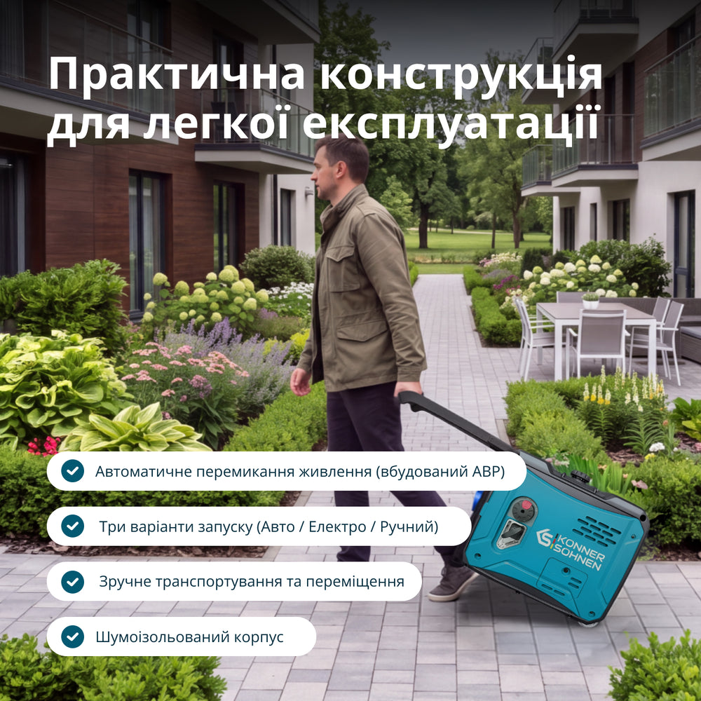 Інверторний генератор KS 6000iE S ATS