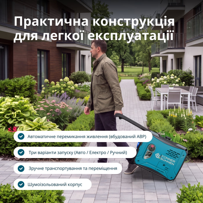 Інверторний генератор KS 6000iE S ATS