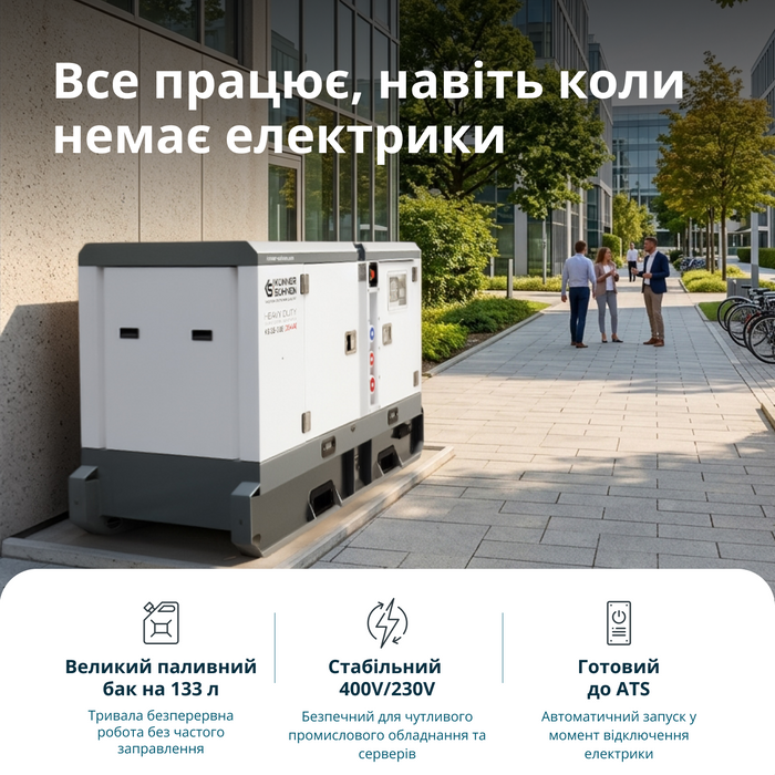 Дизельна трифазна електростанція KS 35-3BE
