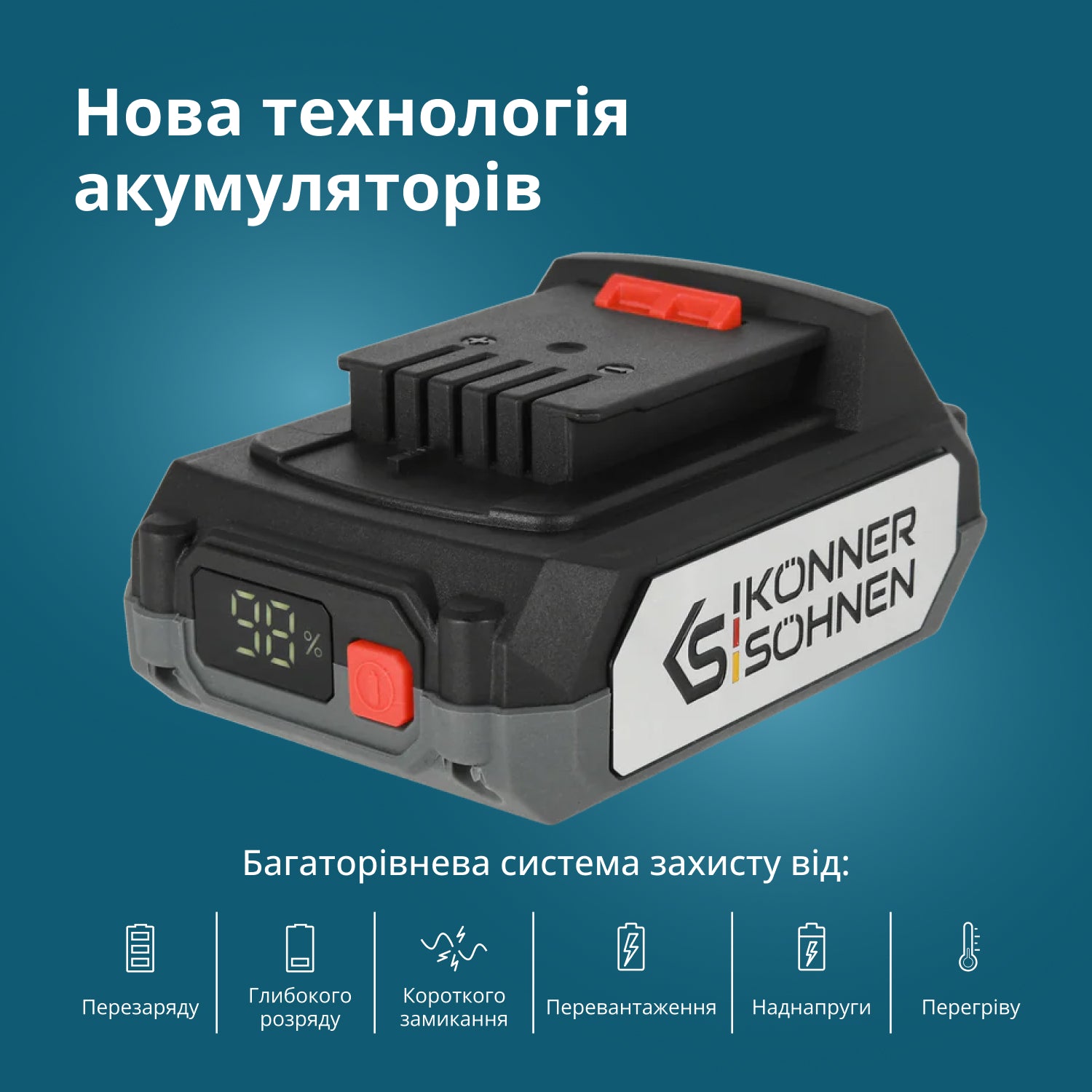 20В літієва батарея KS 20V2-1