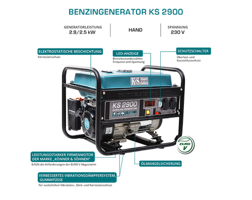 Benzin-Generator "Könner & Söhnen" KS 2900