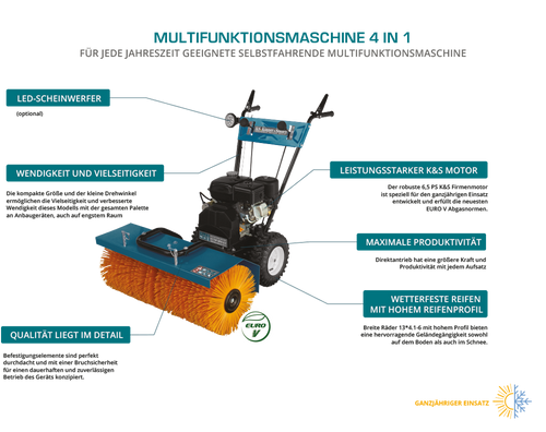 Multifunktionskehrmaschine 7HP-MFM 60