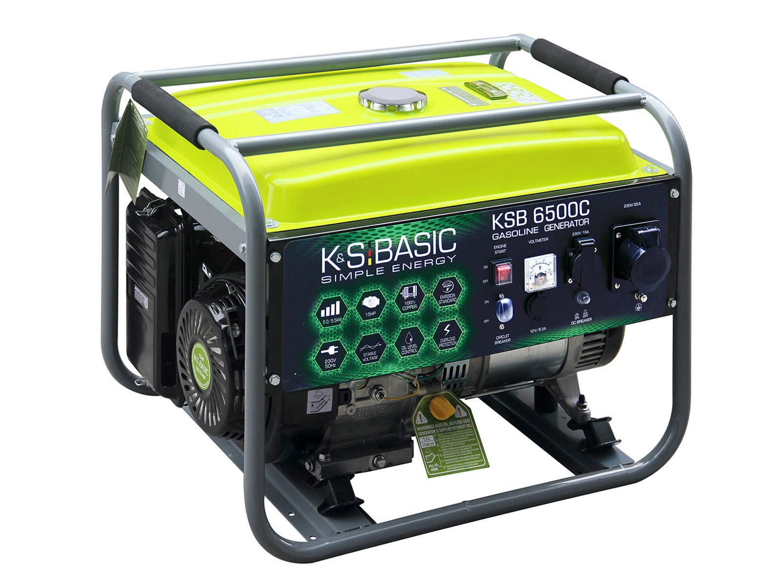 Generator pe benzină „K&S BASIC” KSB 6500C