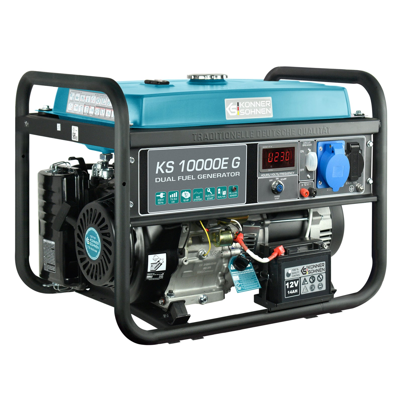 LPG/Benzin-Generator "Könner & Söhnen" KS 10000E G