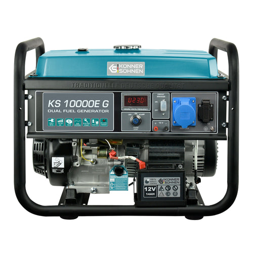 Generador híbrido de gasolina y gas "Könner & Söhnen" KS 10000E G