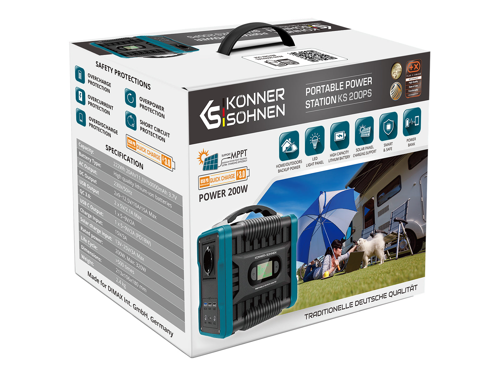 Station d'alimentation portable KS 200PS