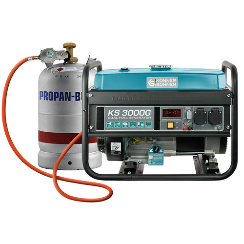 LPG/benzin generator "Könner & Söhnen" KS 3000G