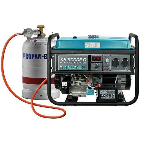 LPG/Benzin Generator "Könner & Söhnen" KS 5000E G