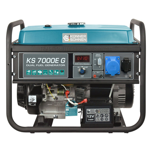 LPG/benzin generator "Könner & Söhnen" KS 7000E G
