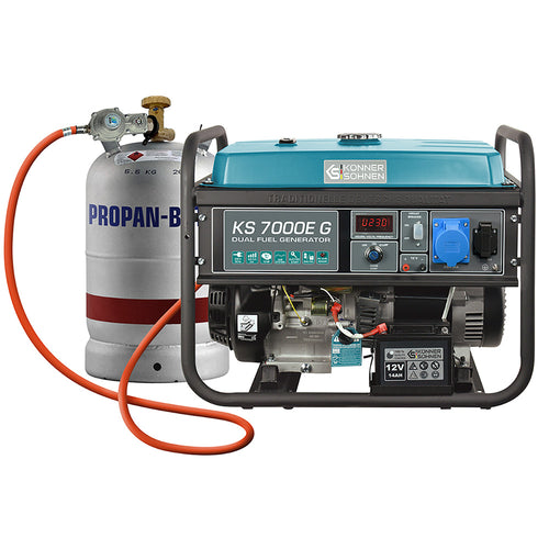 LPG/benzin generator "Könner & Söhnen" KS 7000E G