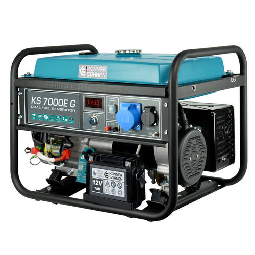 LPG/benzin generator "Könner & Söhnen" KS 7000E G