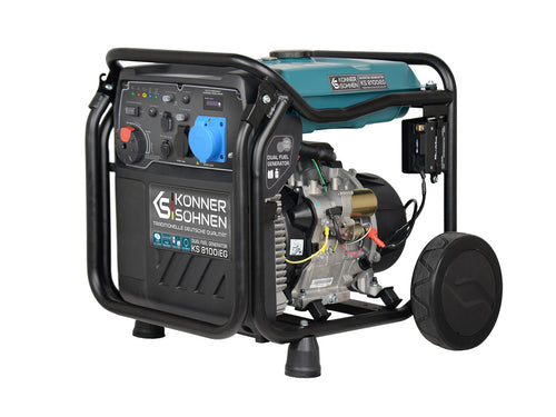Generador inverter híbrido de gas/gasolina KS 8100iEG