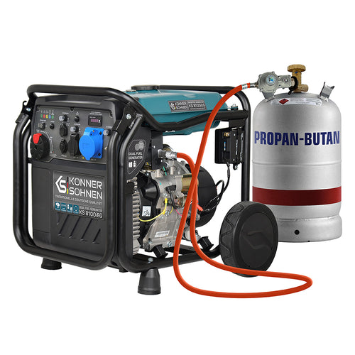 Generador inverter híbrido de gas/gasolina KS 8100iEG