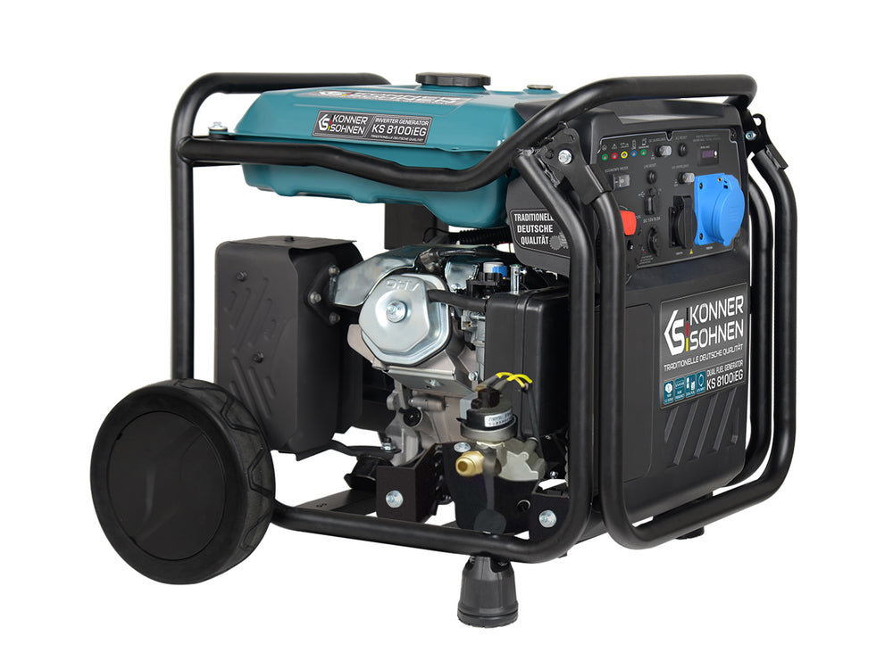 Generador inverter híbrido de gas/gasolina KS 8100iEG (Reacondicionado Bueno estado)