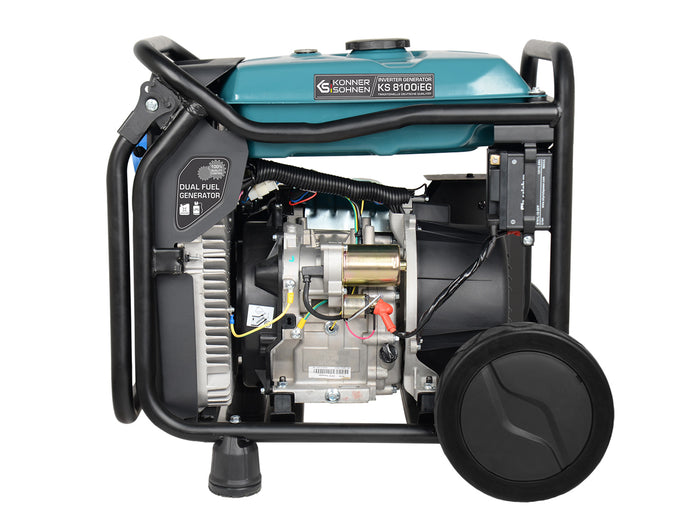 Generador inverter híbrido de gas/gasolina KS 8100iEG (Reacondicionado Bueno estado)