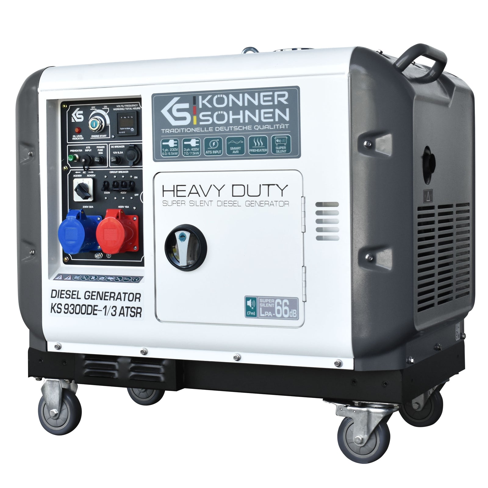 Diesel-Generator "Könner & Söhnen" KS 9300DE-1/3 ATSR (EURO V)